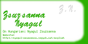 zsuzsanna nyagul business card